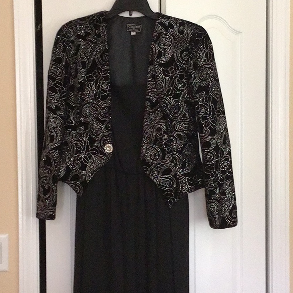 Black dress with jacket